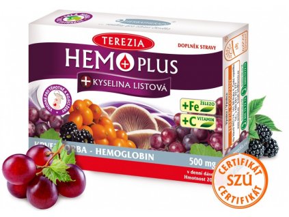 Terezia Company Hemo Plus s kyselinou listovou 60 kapsúl