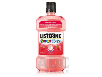 Listerine Smart Rinse Berry ústna voda pre deti 250 ml