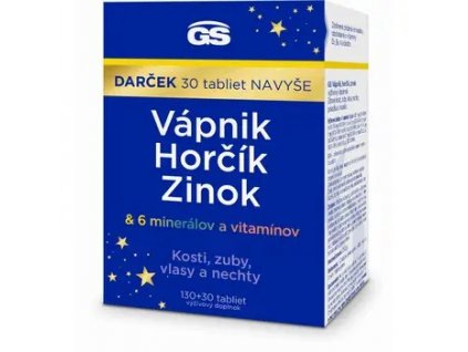 GS Vápnik, Horčík, Zinok Vianoce 130+30 tabliet