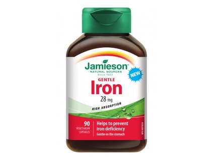 Jamieson Iron Gentle 28 mg Komplex železo s vit. B a C 90 kapsúl