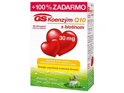 GS Koenzym Q10 30 mg x 60 kapsúl