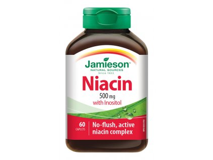 Jamieson Niacín s inozitolom 500 mg 60 kapsúl