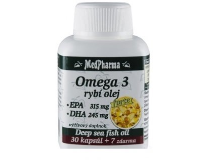 MedPharma Omega 3 forte EPA + DHA cps 30+7 zadarmo