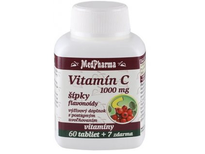 MedPharma Vitamín C 1000 mg so šípkami tbl 60+7 zadarmo