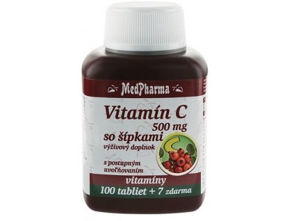 MedPharma Vitamín C 500 mg so šípkami tbl 100+7 zadarmo
