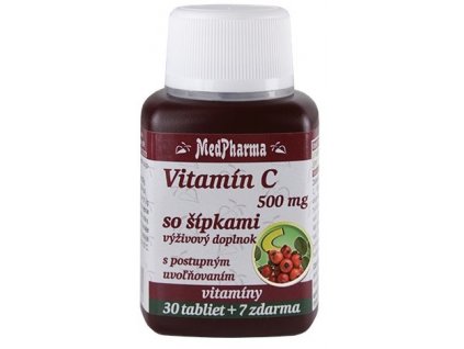 MedPharma Vitamín C 500 mg so šípkami tbl 30+7 zadarmo