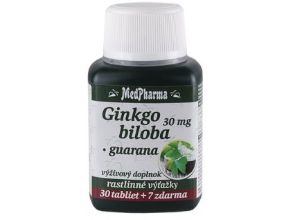 MedPharma Ginkgo Biloba + Guarana tbl 30+7 zadarmo