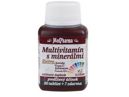 MedPharma Multivitamín s minerálmi Extra 42 zložiek tbl 30+7 zadarmo