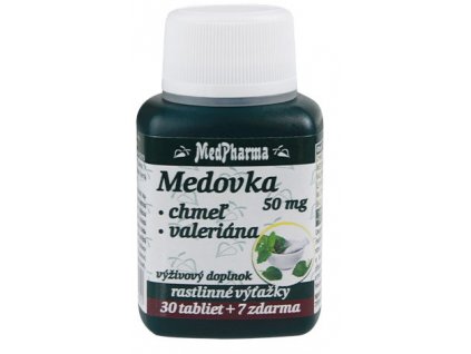 MedPharma Medovka 50 mg + Chmeľ + Valeriána tbl 30+7 zadarmo