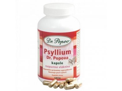 Dr. Popov Psyllium vláknina 120 kapslí