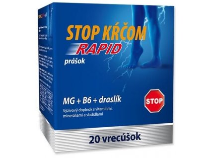 Stop kŕčom Horčík + Vitamín B6 + Draslík 20 vrecúšok