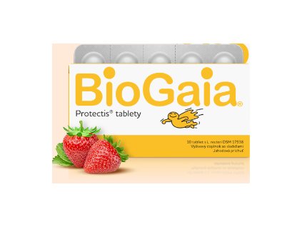 BioGaia ProTectis jahodová príchuť 10 tabliet