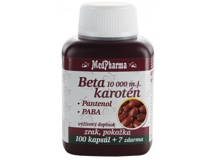 Medpharma Betakaroten 10.000 m.j. Pantenol PABA 107 kapsúl