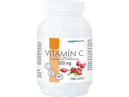 Edenpharma Vitamín C 500 mg s postupným uvoľňovaním 100 tabliet
