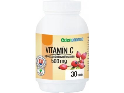 Edenpharma Vitamín C 500 mg s postupným uvoľňovaním 30 tabliet