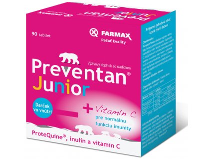 Farmax Preventan Junior + vitamín C 90 ks