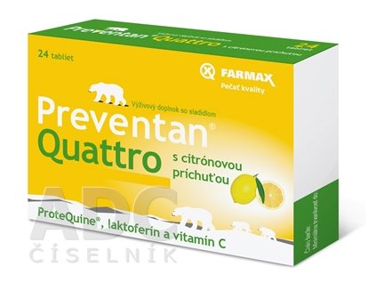 Farmax Preventan quattro citrón 24 tabliet