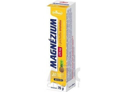 Vitar Magnézium 375 mg tbl eff 20 ks ananás