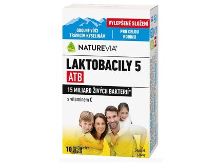 Naturevia Laktobacily 5 ATB 10 kapsúl