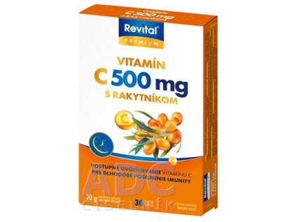 Revital Premium Vitamín C 500 mg s rakytníkom 30 kapsúl