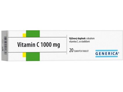 Generica Vitamín C 1000 mg šumivé tablety 20 ks