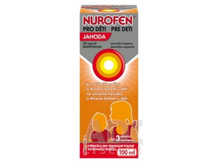 Nurofen sirup pre deti jahoda 100 ml