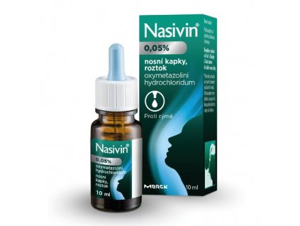 Nasivin 0,05% kvapky 10 ml