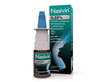 Nasivin sprej 0,05 % proti nádche 10 ml