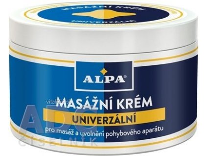 Alpa masážny krém univerzálny 250 ml