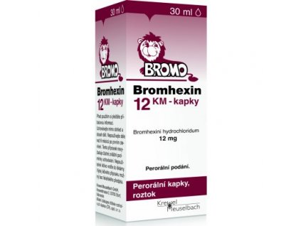 Bromhexin 12 kvapky KM 30 ml