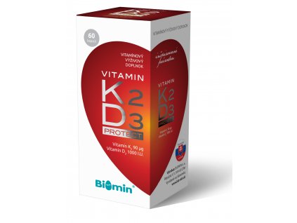 Biomin Vitamin K2 + D3 1000.I.U. Protect 60 kapsúl