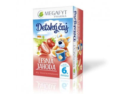 Megafyt detský čaj Lesná jahoda 20 x 2 g