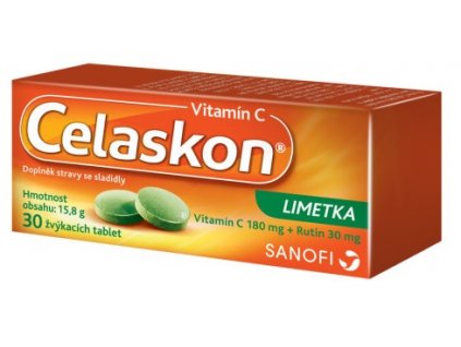 Celaskon limetka žuvacie tablety 30 ks