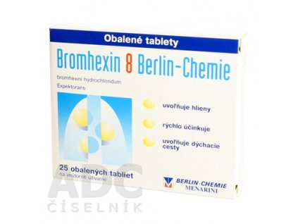 Bromhexin 8 Berlin-Chemie 8 mg 25 tabliet