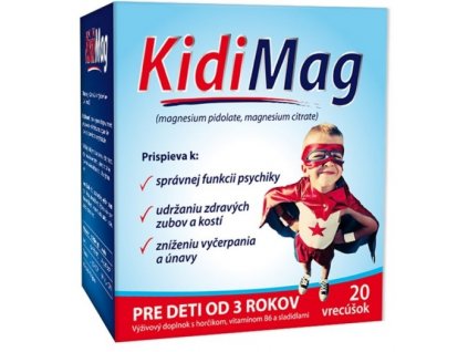 Kidimag horčík pre deti 20 vrecúšok