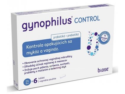 Gynophilus Control vaginálne tablety 6 ks + darček