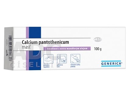 Generica Calcium pantothenicum masť s mandľovým olejom 100 g