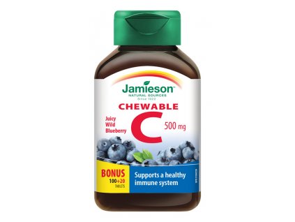 Jamieson Vitamín C 500 mg čučoriedky 120 tabliet