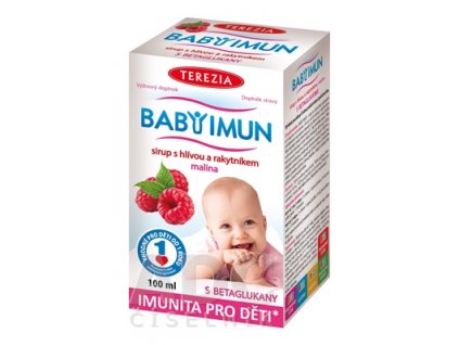 Terezia Company Baby Imun sirup s hlivou a rakytníkom malina 100 ml