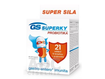 GS Superky probiotiká 60+20 kapsúl