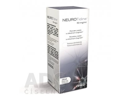Neurotidine 50 mg/ml perorálny roztok 250 ml