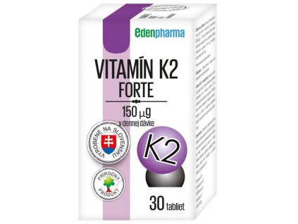 Edenpharma Vitamín K2 Forte 30 tabliet