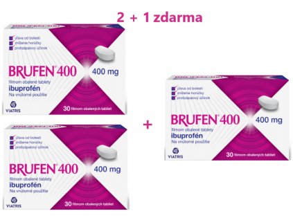 Brufen 400 tbl.flm.30 x 400 mg = 2+1 zadarmo