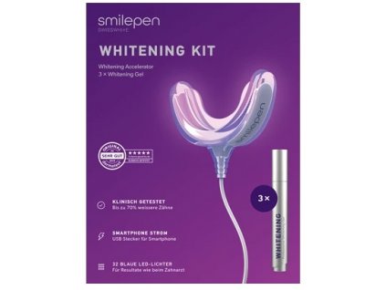 Smilepen Whitening sada na bielenie zubov s LED urýchľovačom 3 x gél