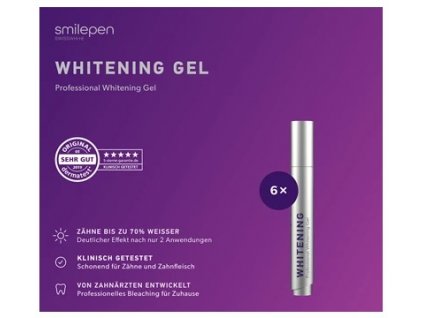 Smilepen Whitening Gél sada gélových bieliacich pier 6 x 5 ml