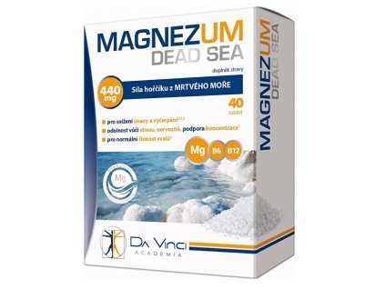 Magnezum Dead Sea horčík z Mŕtveho mora Da Vinci 40 tabliet