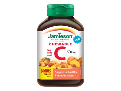 Jamieson Vitamín C 500 mg broskyňa 120 tabliet