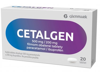 Cetalgen 500 mg/200 mg 20 tabliet