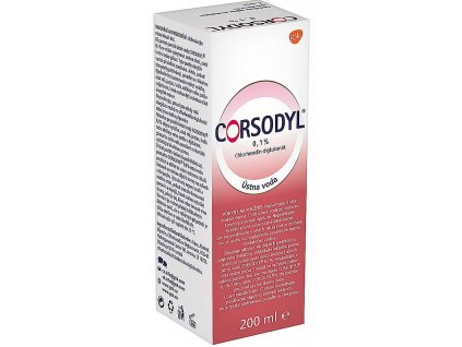 Corsodyl 0,1% ústny výplach 200 ml