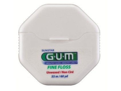 Gum Fine Flos zubná niť nevoskovaná 55 m